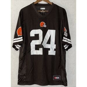 NFL Team Apparel Cleveland Browns Nick Chubb 24 Jersey Brown & Orange Large
